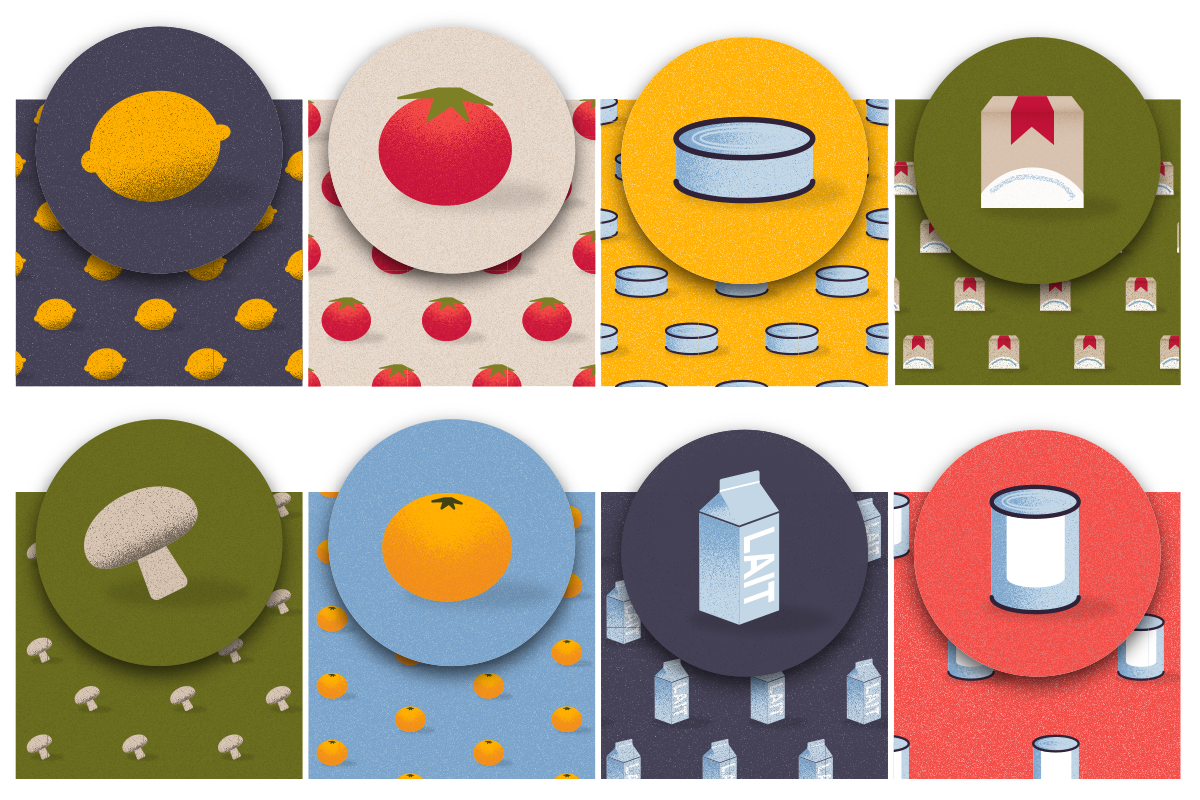 Identité visuelle pour une banque alimentaire.